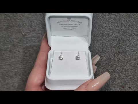 0.60ct Diamond Stud Earrings Set In 18ct White Gold