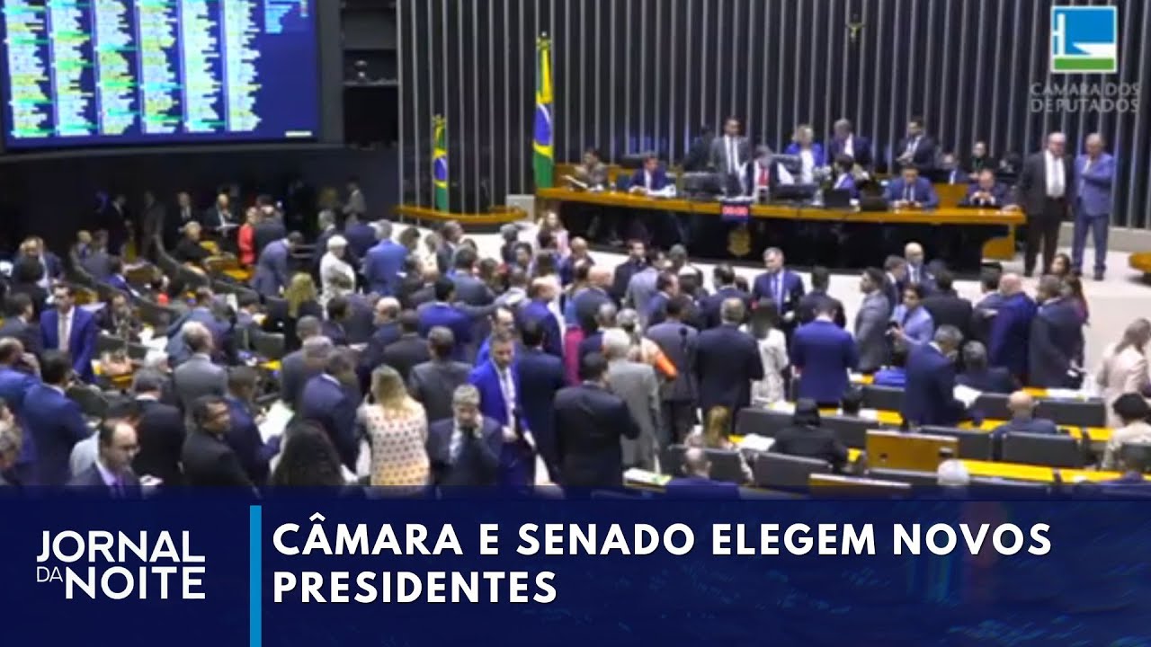 Câmara e Senado elegem novos presidentes | Jornal da Noite