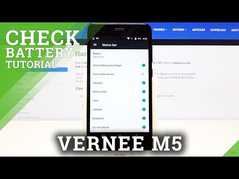 How to See Battery Percentage on VERNEE M5 – Battery Levels Showing