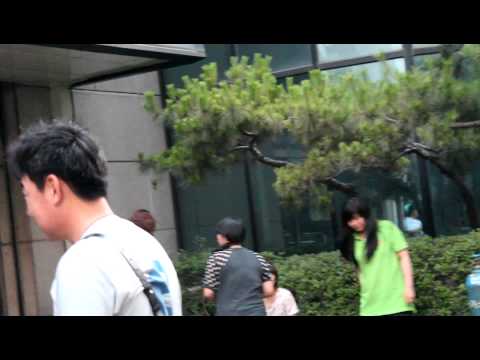110701 C.N. Blue, Secret, A-Pink, Boyfriend, Sistar, and G.NA leaving Music Bank