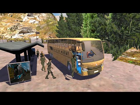 Offroad Army Bus Simulator 2020 । Army Bus Driving Simulator Game । Android Gameplay