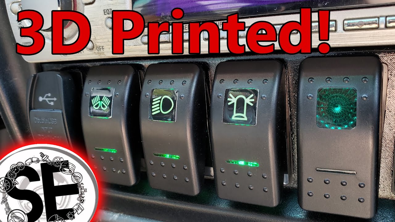 Installing a Custom 3D Printed Switch Panel (1996 Toyota Tacoma Build)
