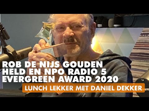 Rob de Nijs krijgt Gouden Held en NPO Radio 5 Evergreen Award 2020 | LUNCH LEKKER MET DANIEL DEKKER