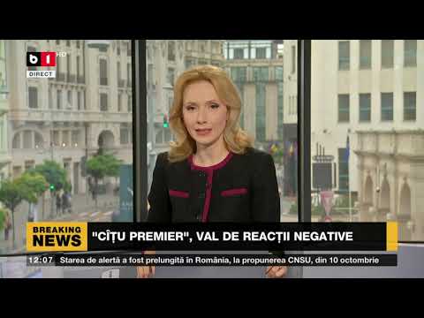 STIRI B1 ORA 12.00 CU ANDREEA MORARU -ORBAN:PROPUNEREA DE CITU PREMIER, O ABERATIE NECONSTITUTIONALA