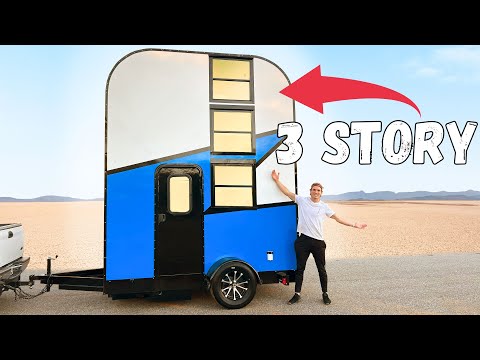 I built a TRIPLE DECKER micro camper!