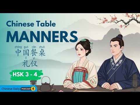 HSK 3 - 4 | 中国餐桌礼仪 | Chinese Table Manners | Avoid These Common Mistakes!