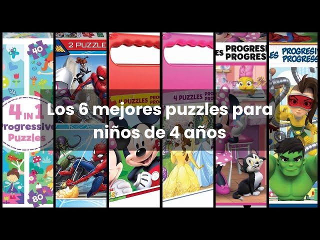 Vídeo relacionado con Educa - 4 en 1 Mundo de Fantasía, Puzzles Progresivos Infantiles, 20, 40, 60 y 80 Piezas, 4 años (18905)