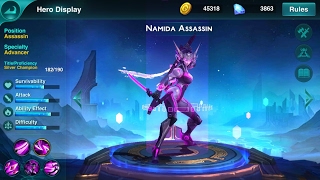 HEROES ARENA Namida Assassin, Very 1st Game RANKED