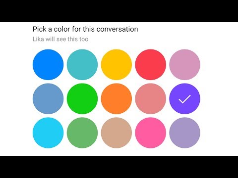How to change chat color in Facebook Messenger Video