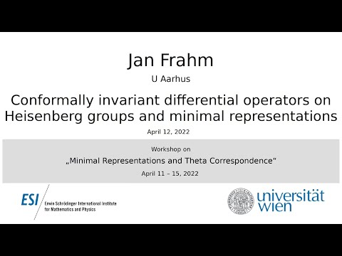 Jan Frahm - Conformally invariant differential operators on Heisenberg groups