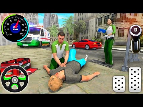 City Ambulance Simulator 3D - Emergency Ambulance Rescue Driving -  Android Gameplay