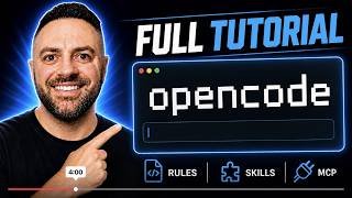 OpenCode Tutorial for Beginners: Master Rules, Skills & MCP (In 20 Minutes)