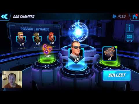Opening 97 milestoneorbs for Coulson - Marvel Strike Force