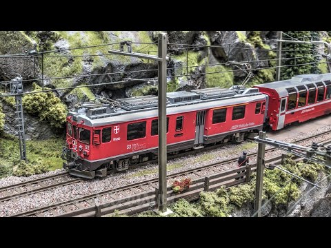 HO scale model trains in Switzerland: Brian Rodham’s beautiful Swiss model railway layout