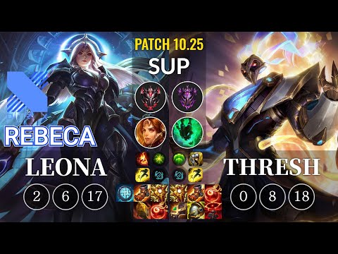 DRX Rebeca Leona vs Thresh Sup - KR Patch 10.25