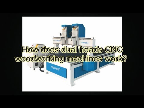 How does dual heads CNC wood router machine work?
