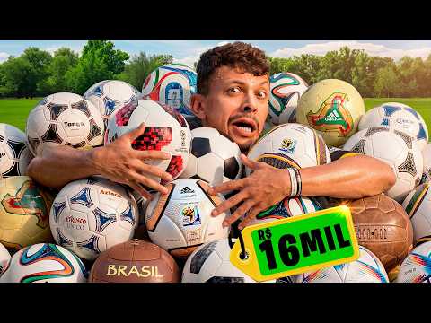 TESTEI TODAS AS BOLAS DA COPA DO MUNDO 😱⚽️ (1970 - 2026)