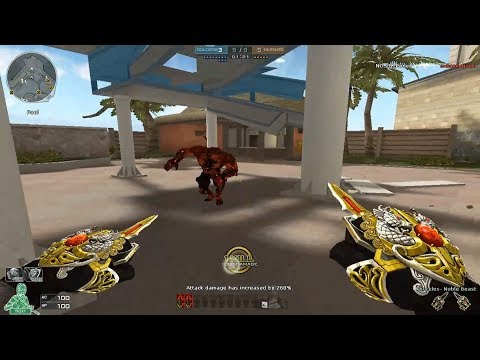 CrossFire NA 2.0: Knuckle Noble Beast (Dragon Noble Gold) HMX (Zombie V4) Gameplay