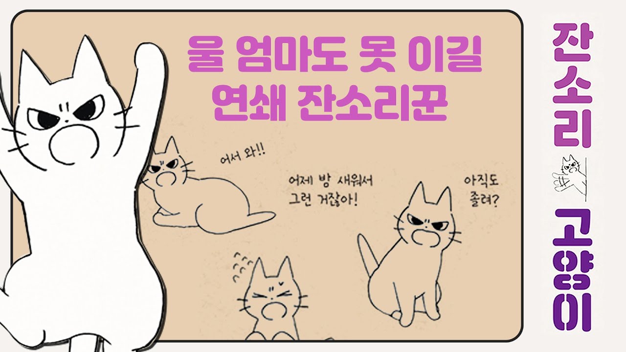 울 엄마도 못 이길 연쇄 잔소리꾼 <잔소리 고양이>