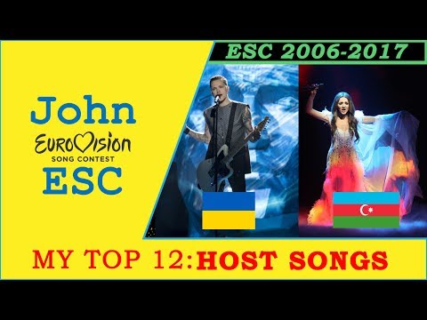 MY TOP 12: Host Songs (ESC 2006-2017)