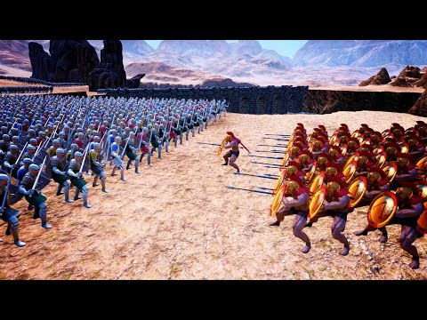 300 Spartans vs 10,000 Crusaders- Ultimate Epic Battle Simulator | UEBS
