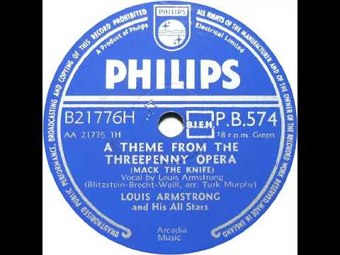 UK New Entry 1956 (57) Louis Armstrong - A Theme From The Threepenny Opera (Mack The Knife)