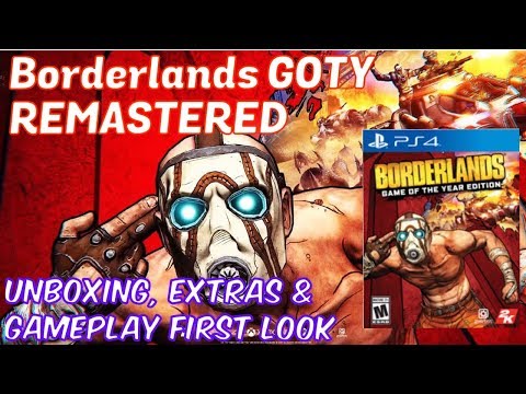 BORDERLANDS GOTY REMASTERED, Gameplay Comparison & Physical Copy Unboxing, Gamestop Exclusive!