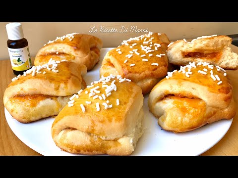 BRIOCHE DA COLAZIONE A PORTAFOGLIO Morbidissime AL LIMONE E YOGURT- Senza Burro, con Olio Essenziale