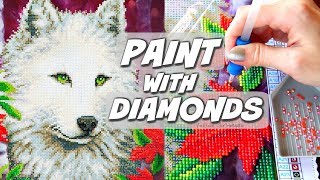PAINTING WITH DIAMONDS?! Diamond Dotz Demo &amp; Review | SoCraftastic