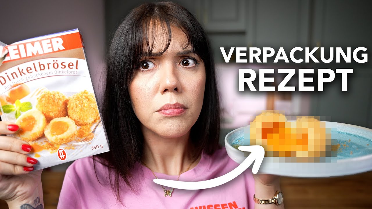Ich teste die Rezepte von Verpackungen!