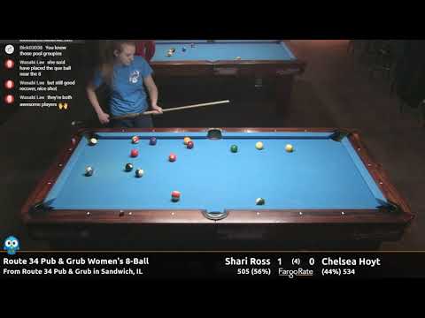 Shari Ross vs Chelsea Hoyt - Women's 8-Ball - Route 34 Pub and Grub