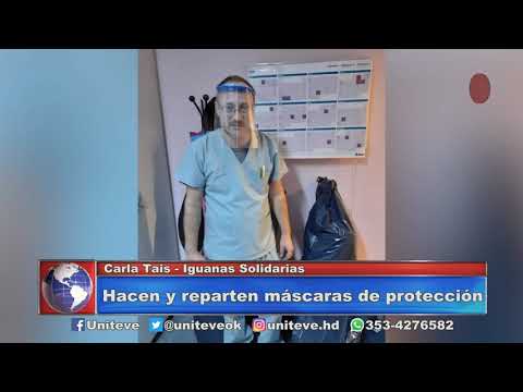 Hacen y reparten máscaras de protección