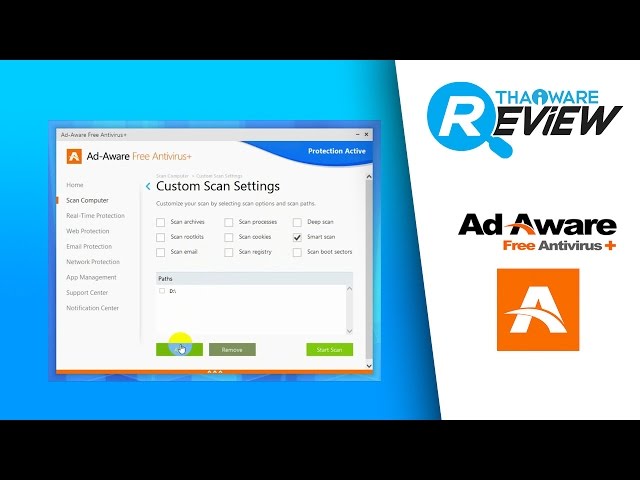   คลิปรีวิว สอนใช้โปรแกรม Ad-Aware Free Antivirus แอนตี้ไวรัสฟรี คุณภาพแจ่ม