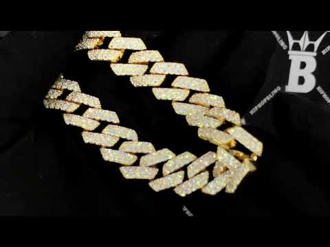 Gold Turkish Cuban Bling Bling Chain 14MM Wide | Iced Out Necklace