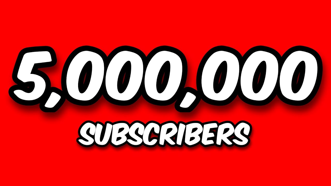 5,000,000 SUBSCRIBERS COUNTDOWN LIVE! 🔴
