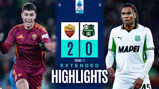 ROMA-SASSUOLO 2-0 | EXTENDED HIGHLIGHTS | SERIE A 2025/26