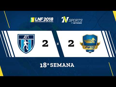 LNF2018 - Tubarão 2 x 2 Pato - Gols - 18ª Rodada