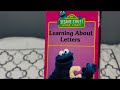 Sesame Street Learning About Letters 1992 Random House VHS Reprint Overview
