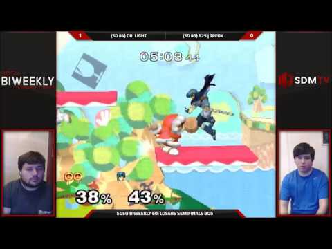 SDSU Biweekly 60 - Dr. Light (ICs) vs. B2S | TpFox (Fox/Marth) - SSBM Losers Semis - Smash Melee