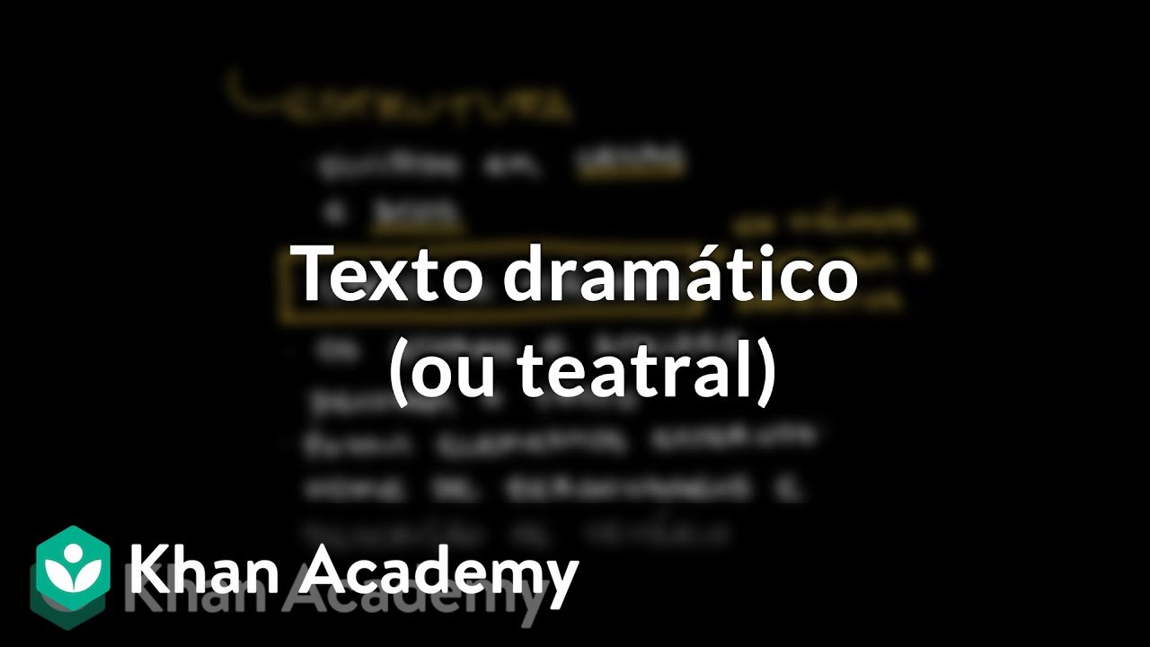 Texto dramático (ou teatral)