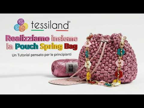 Tutorial bolso a ganchillo Pouch Spring Bag en trapillo lycra