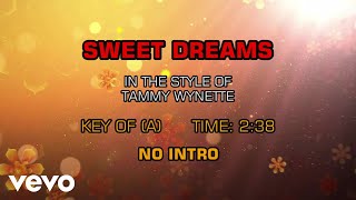 Tammy Wynette - Sweet Dreams (Karaoke)