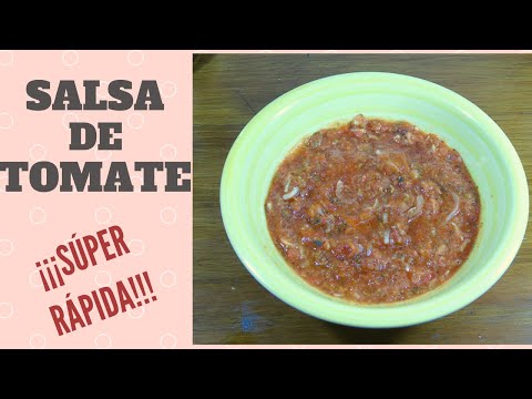 SALSA DE TOMATE CASERA RÁPIDA Y FÁCIL