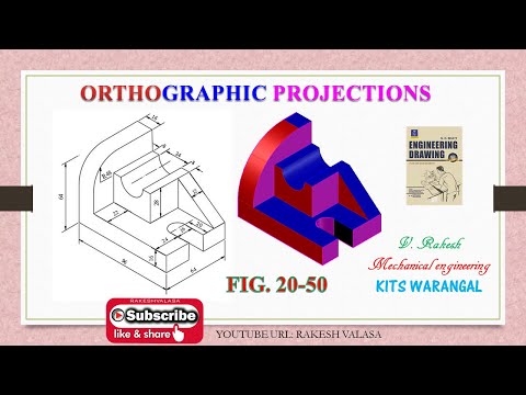 FIGURE 20.50; ORTHOGRAPHIC PROJECTIONS