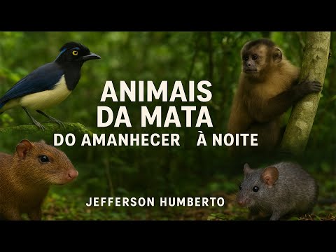 "Do Amanhecer à Noite: A Vida Secreta dos Animais na Mata 🌿 | Cenas Reais da Natureza"