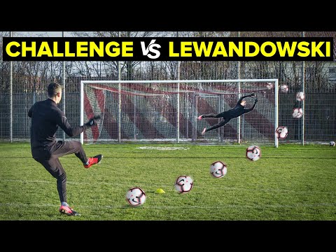 Shooting challenge | Lewandowski vs Unisport
