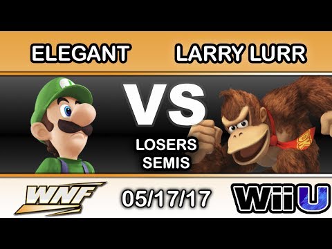 WNF 2.2 - BSD | Elegant (Luigi) Vs. MSF | Larry Lurr (Donkey Kong) Losers Semis - Smash Wii U