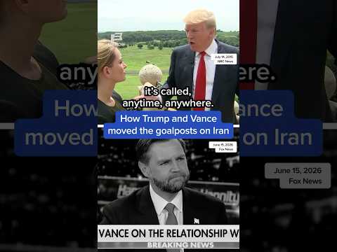How Trump and Vance moved the goalposts on Iran