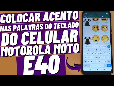 HOW TO PUT ACCENTS ON WORDS ON THE MOTOROLA MOTO E40 CELL PHONE KEYBOARD