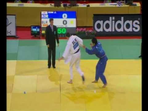 JUDO 2009 Tournois de Paris: Jae-Bum Kim 김재범 (KOR) - Mikalai Barkouski (BLR)